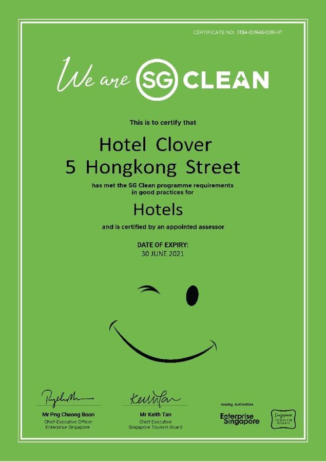 Hotel Clover 5 Hongkong Street Singapur Dış mekan fotoğraf